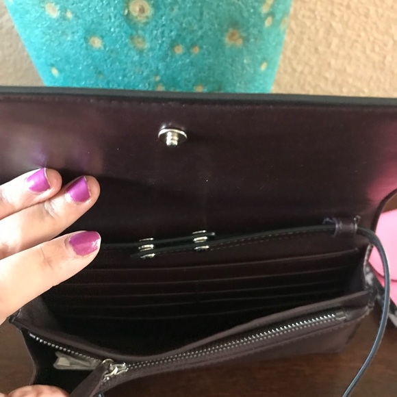 Coach Sleeping Rose Clutch Crossbody NEW - Picture 5 of 7